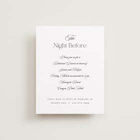 Rehearsal Dinner Cards