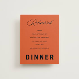 Rehearsal Dinner Cards