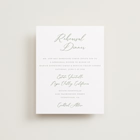 Rehearsal Dinner Cards