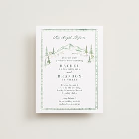 Rehearsal Dinner Cards