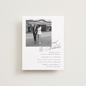 Rehearsal Dinner Cards