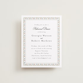 Rehearsal Dinner Cards