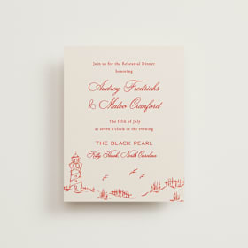 Rehearsal Dinner Cards