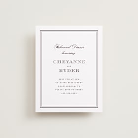 Rehearsal Dinner Cards