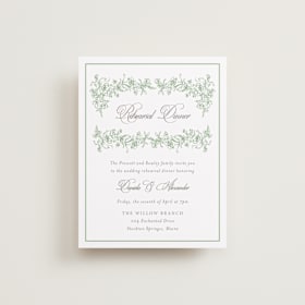 Rehearsal Dinner Cards