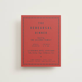 Rehearsal Dinner Cards