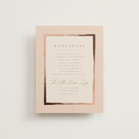 Foil-Pressed Rehearsal Dinner Cards