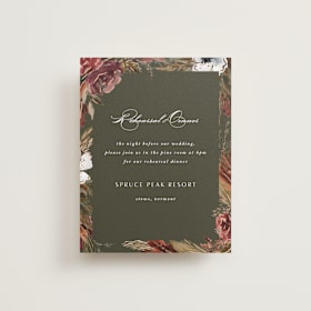 Foil-Pressed Rehearsal Dinner Cards
