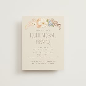 Foil-Pressed Rehearsal Dinner Cards