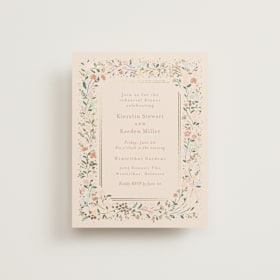 Foil-Pressed Rehearsal Dinner Cards