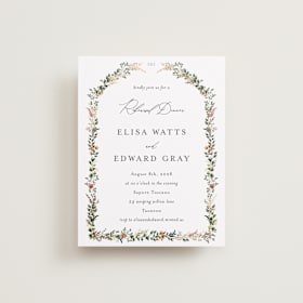 Foil-Pressed Rehearsal Dinner Cards