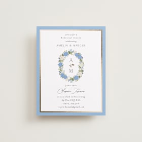 Foil-Pressed Rehearsal Dinner Cards