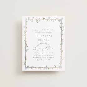 Foil-Pressed Rehearsal Dinner Cards