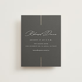 Foil-Pressed Rehearsal Dinner Cards