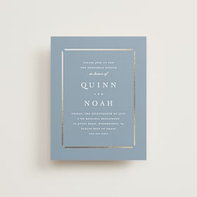 Foil-Pressed Rehearsal Dinner Cards
