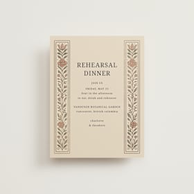 Foil-Pressed Rehearsal Dinner Cards