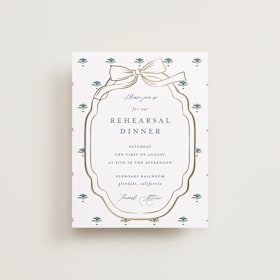 Foil-Pressed Rehearsal Dinner Cards