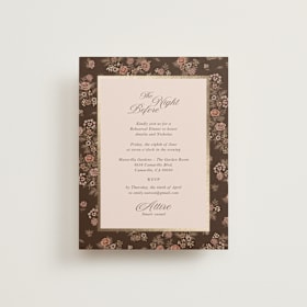 Foil-Pressed Rehearsal Dinner Cards