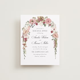 Foil-Pressed Rehearsal Dinner Cards