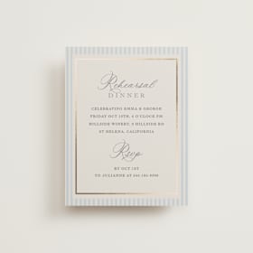 Foil-Pressed Rehearsal Dinner Cards