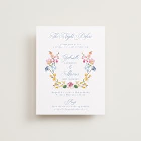 Foil-Pressed Rehearsal Dinner Cards