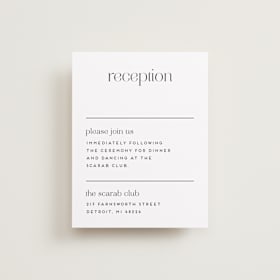 Reception Cards