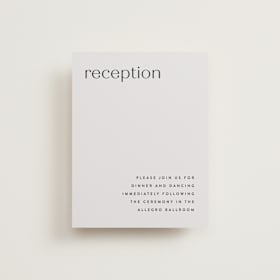 Reception Cards