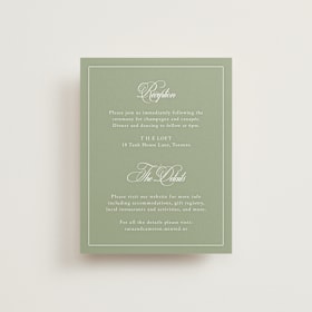 Reception Cards