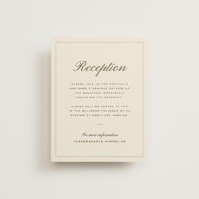 Reception Cards