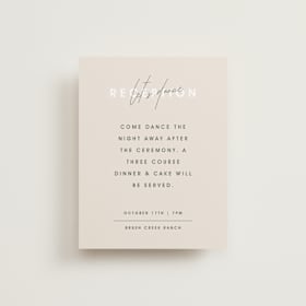 Reception Cards