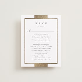 Foil-Pressed Multi-Event RSVP Cards