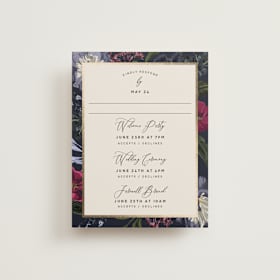 Foil-Pressed Multi-Event RSVP Cards