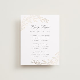 Foil-Pressed Multi-Event RSVP Cards