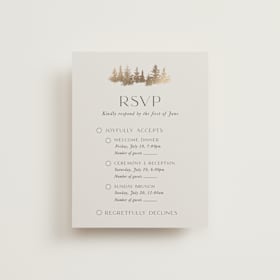 Foil-Pressed Multi-Event RSVP Cards