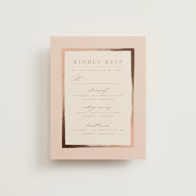 Foil-Pressed Multi-Event RSVP Cards