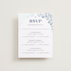 Foil-Pressed Multi-Event RSVP Cards