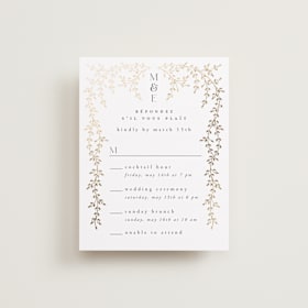 Foil-Pressed Multi-Event RSVP Cards