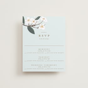 Foil-Pressed Multi-Event RSVP Cards