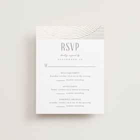 Foil-Pressed Multi-Event RSVP Cards