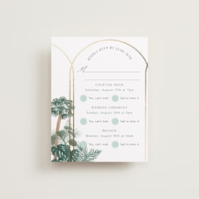 Foil-Pressed Multi-Event RSVP Cards
