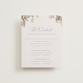 Foil-Pressed Multi-Event RSVP Cards