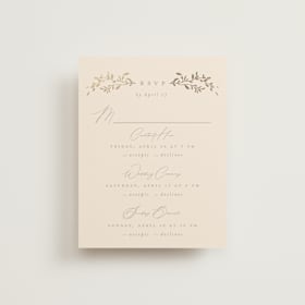 Foil-Pressed Multi-Event RSVP Cards