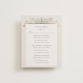 Foil-Pressed Multi-Event RSVP Cards