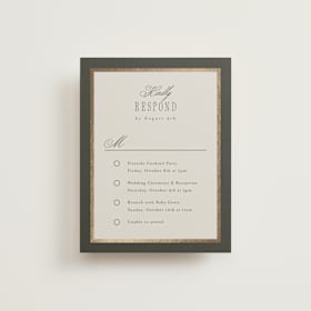 Foil-Pressed Multi-Event RSVP Cards