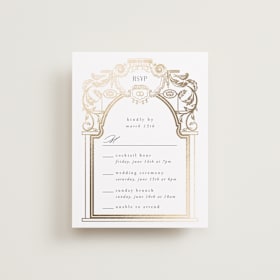 Foil-Pressed Multi-Event RSVP Cards