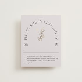 Foil-Pressed Multi-Event RSVP Cards