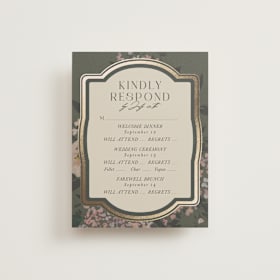 Foil-Pressed Multi-Event RSVP Cards