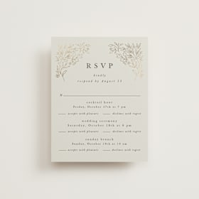 Foil-Pressed Multi-Event RSVP Cards