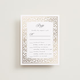 Foil-Pressed Multi-Event RSVP Cards
