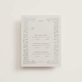 Foil-Pressed Multi-Event RSVP Cards